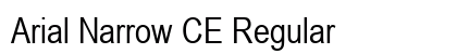 Arial Narrow CE Regular