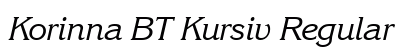 Korinna BT Kursiv Regular font free download