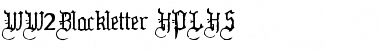 WW2Blackletter HPLHS Font