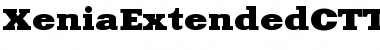 XeniaExtendedCTT Bold Font