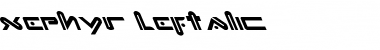 Xephyr Leftalic Font