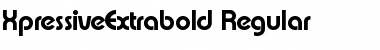 XpressiveExtrabold Regular Font