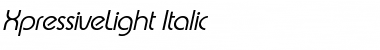 XpressiveLight Italic Font