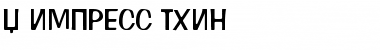 X_Impress Thin Font