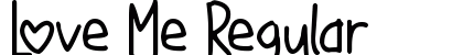 Love Me Regular Font Love Me Regular Font Preview