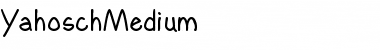 YahoschMedium Regular Font