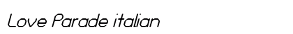 Love Parade italian font free download