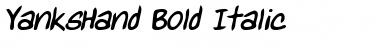 YanksHand Bold Italic