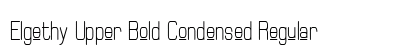Elgethy Upper Bold Condensed Regular Font Elgethy Upper Bold Condensed Regular Font Preview