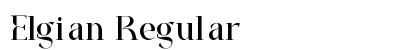 Elgian Regular preview