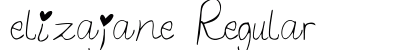 elizajane Regular font free download