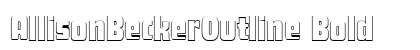AllisonBeckerOutline Bold