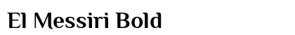 El Messiri Bold font free download