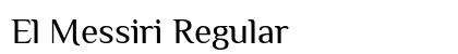 El Messiri Regular font free download