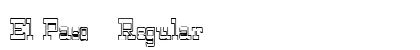 El Paso 1 Regular Font Preview