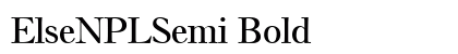 ElseNPLSemi Bold font free download