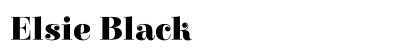 Elsie Black font free download