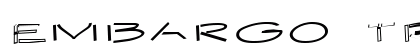 Embargo TR Regular Font Preview