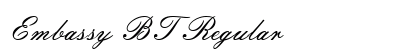 Embassy BT Regular font free download