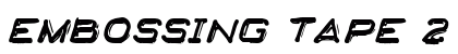 Embossing Tape 2 BRK Regular font free download