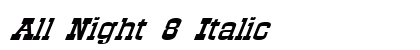 All Night 8 Italic