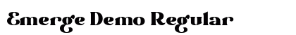 Emerge Demo Regular font free download