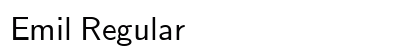 Emil Regular font free download
