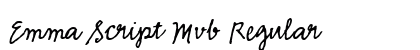 Emma Script Mvb Regular Font Preview