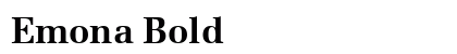Emona Bold font free download