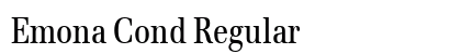 Emona Cond Regular font free download