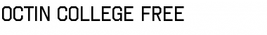 Octin College Free Regular Font