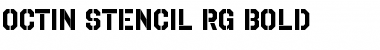 Octin Stencil Bold Font