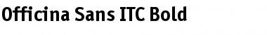 Officina Sans ITC Bold Font