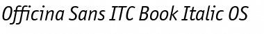 Officina Sans ITC Book Italic Font