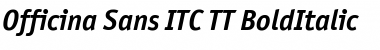 Officina Sans ITC TT BoldItalic