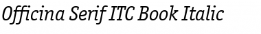 Officina Serif ITC Book Italic