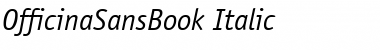 OfficinaSansBook Italic