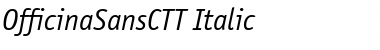 OfficinaSansCTT Italic Font