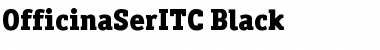 OfficinaSerITC Black Font