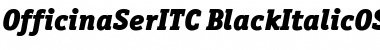 OfficinaSerITC Black Italic Font