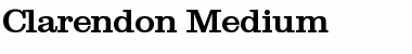 Clarendon-Medium Regular Font