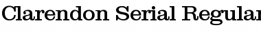 Clarendon-Serial Font