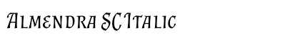 Almendra SC Italic preview