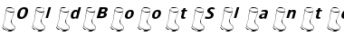 Download OldBootSlanted Font