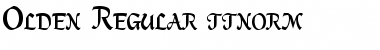 Olden Regular Font