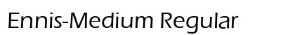 Ennis-Medium Regular font free download