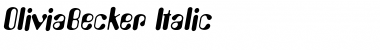 OliviaBecker Italic Font