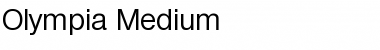 Olympia-Medium Regular Font