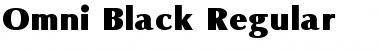 Omni Black Regular Font