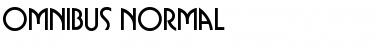 Omnibus Normal Font
